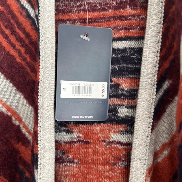 COPY - Lucky Brand southwestern Aztec open front cardigan sweater NWT - Picture 4 of 5